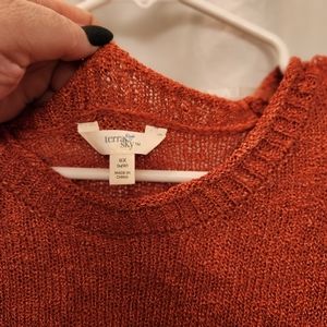 Terra and Skye burnt orange lightweight sweater